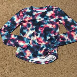 Colorful Tie-Dye Long Sleeve Shirt- Tek Gear Girls size 10/12 L